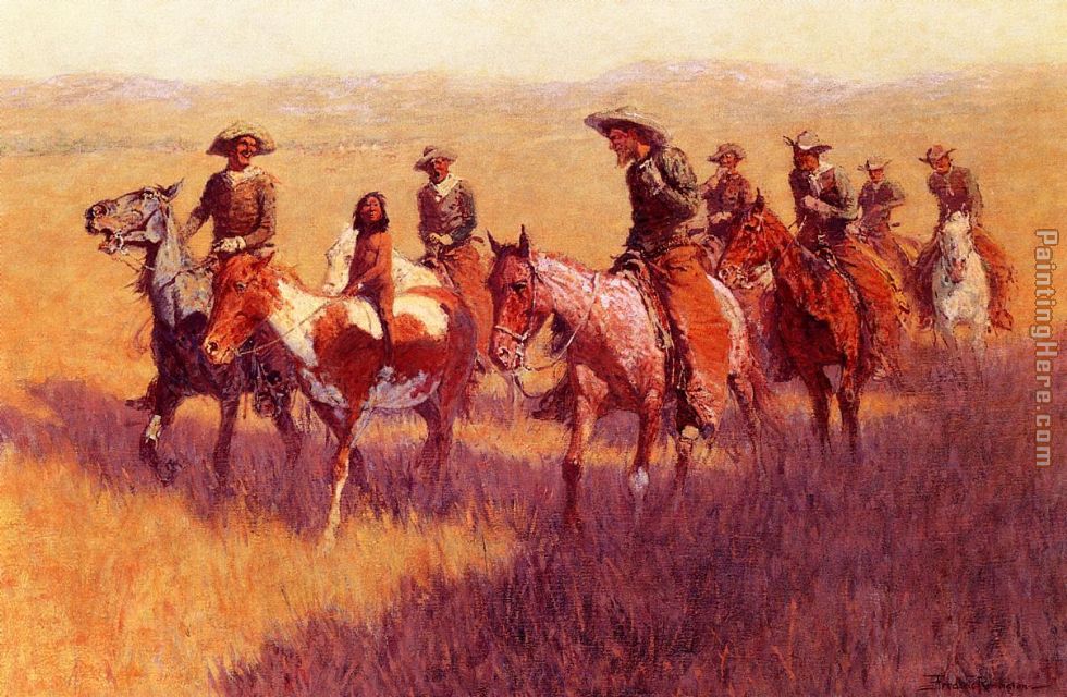 An Assault on His Dignity painting - Frederic Remington An Assault on His Dignity art painting